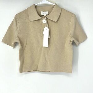 CLEA NWT Gibson polo sweater women’s medium